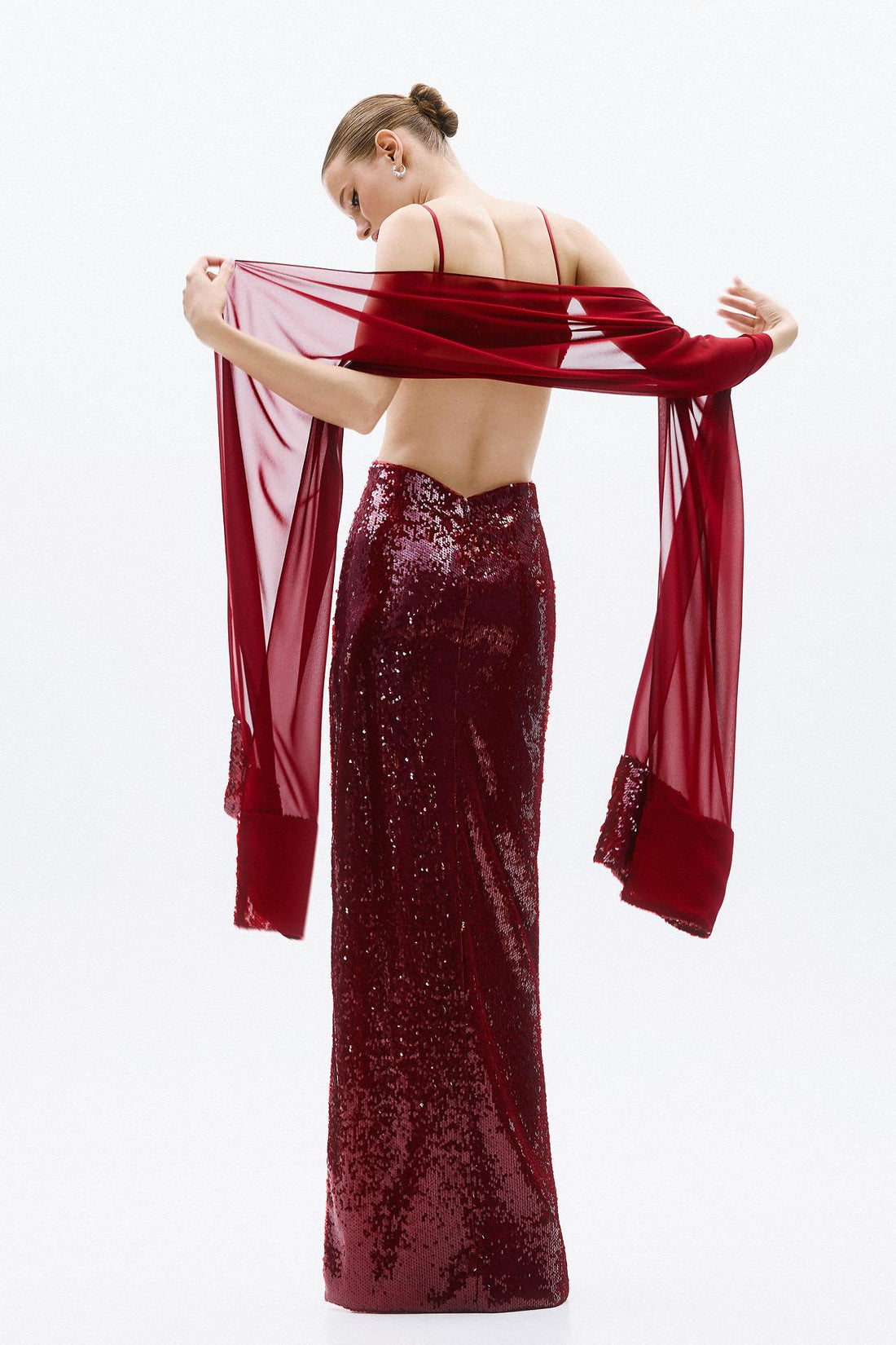 fusciacca abito A4785F WINE ALLURE 