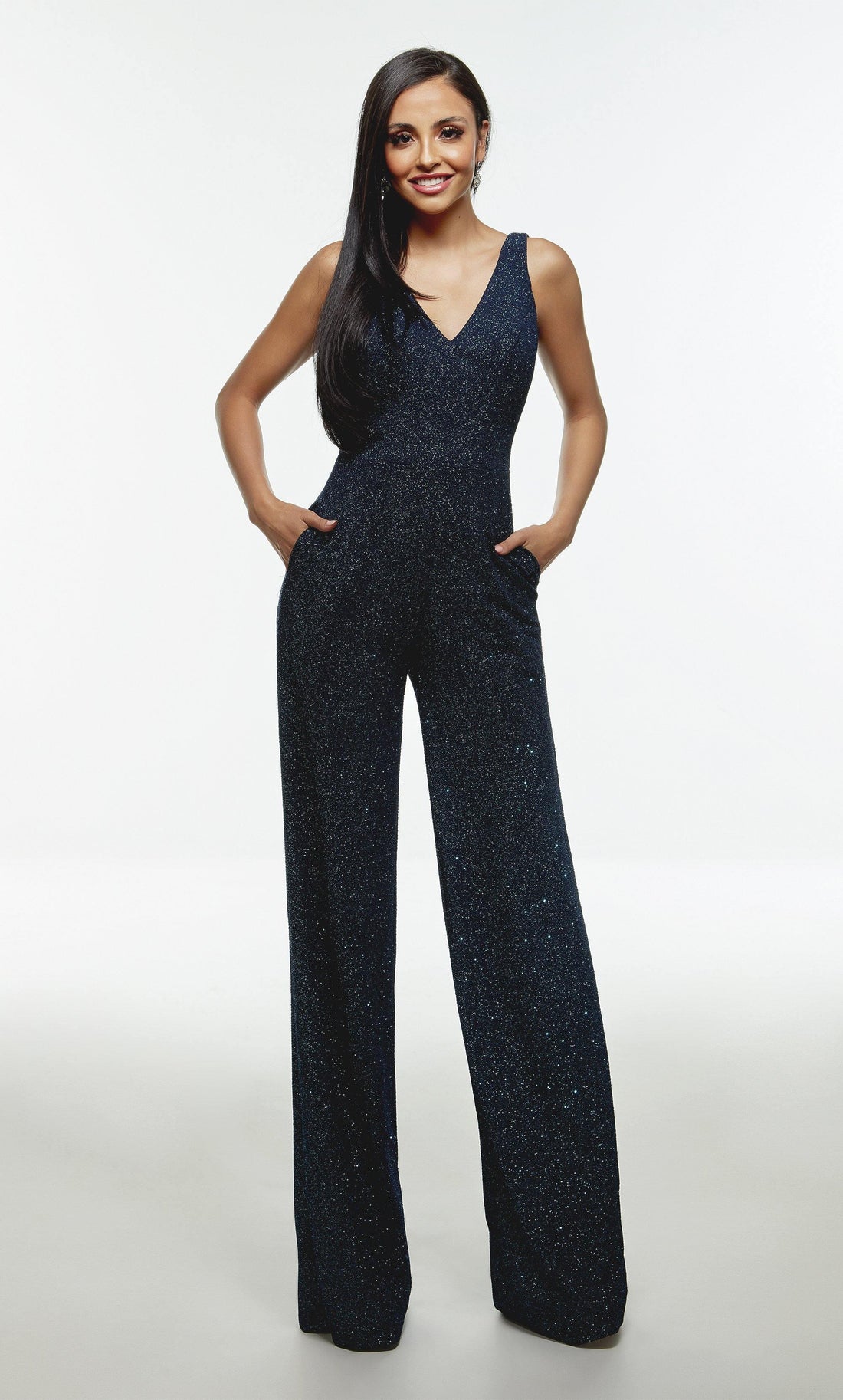 Tuta lunga elegante 1698 BLUE ALYCE PARIS 