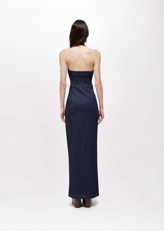 abito lungo in denim RA6071D4992 77951 Blugirl 