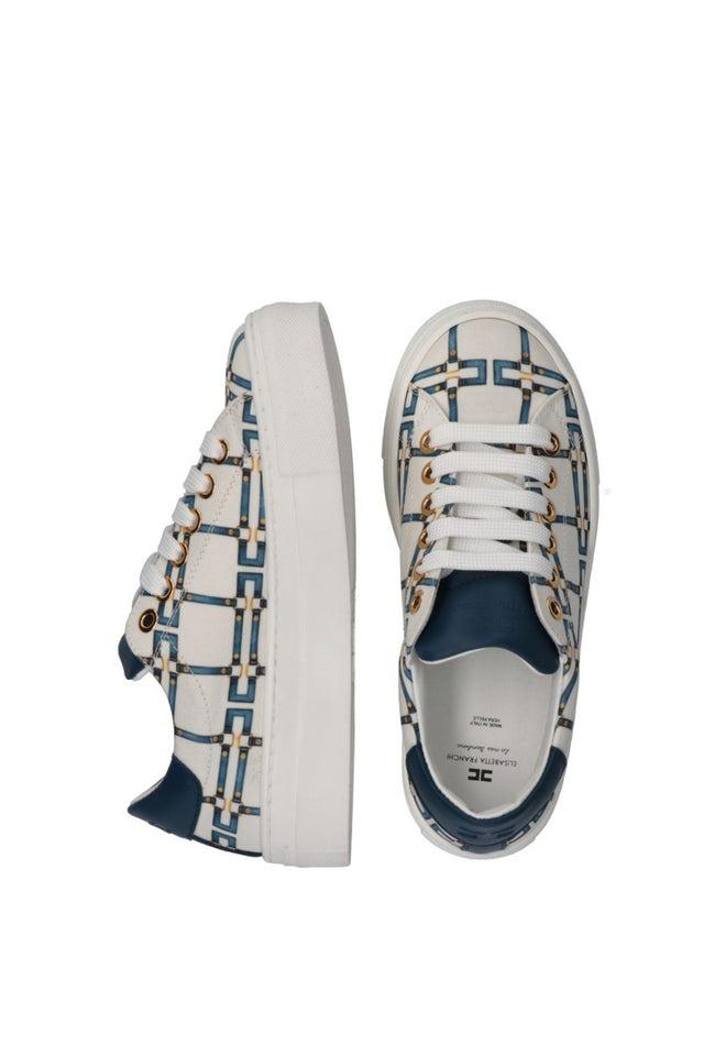 sneakers a fantasia F4A9E0532 BURRO/BLU ELISABETTA FRANCHI 