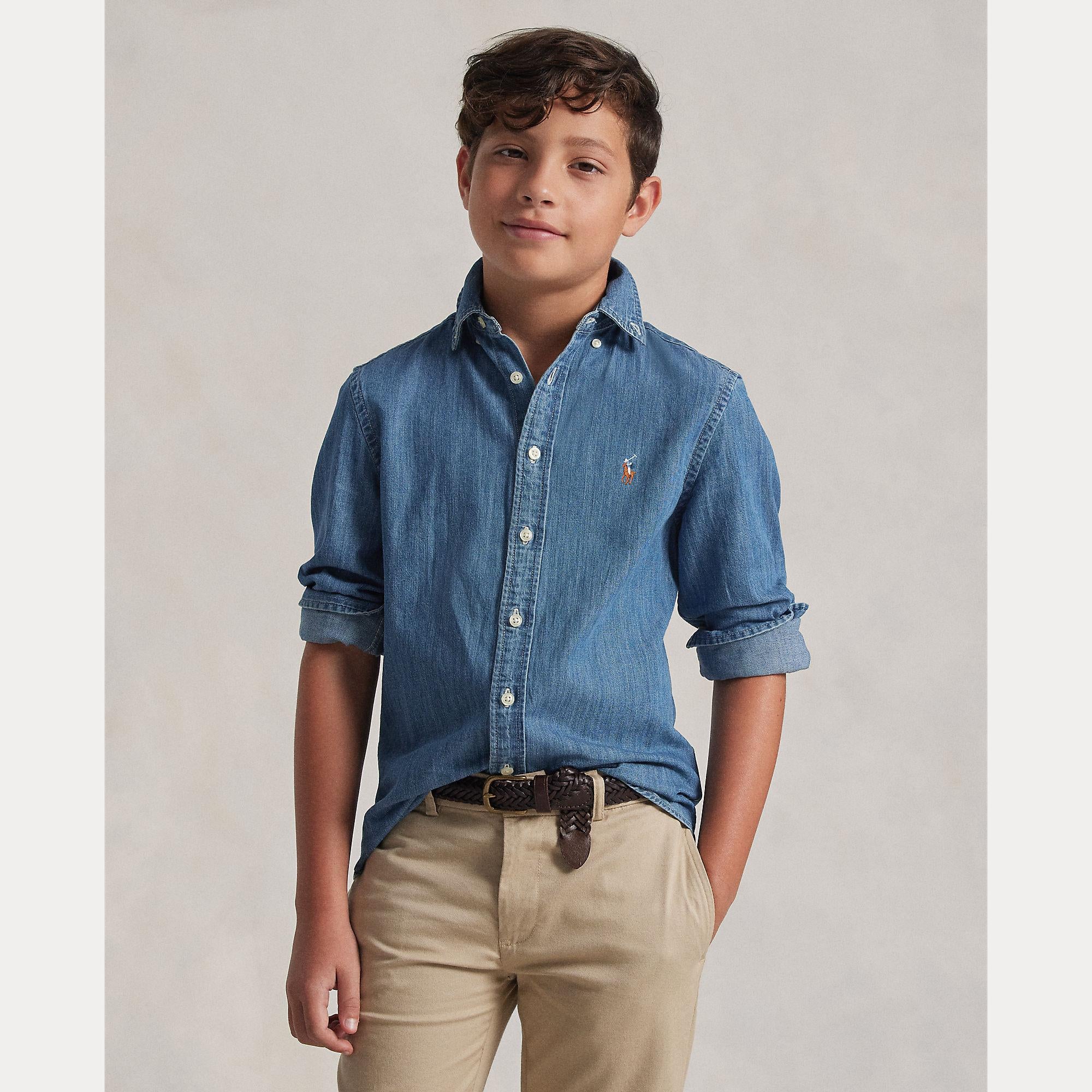 camicia con logo pony 323-713843 001 RALPH LAUREN POLO 