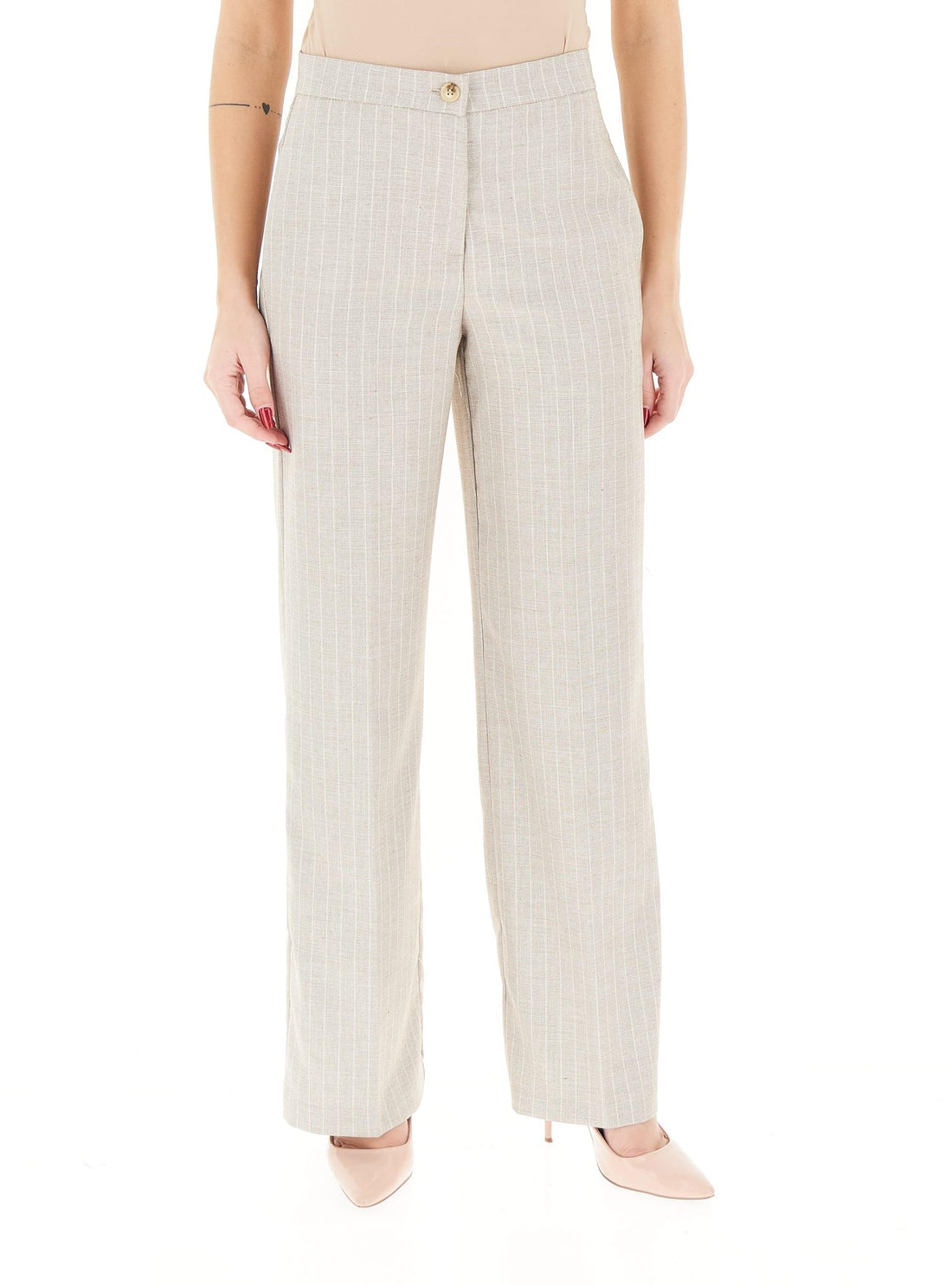 pantalone a sigaretta TAB 0227 BEIGE VICOLO 