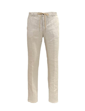 pantalone lino spiaggia SPIAGGIADG0270 LATTE8 BERWICH 