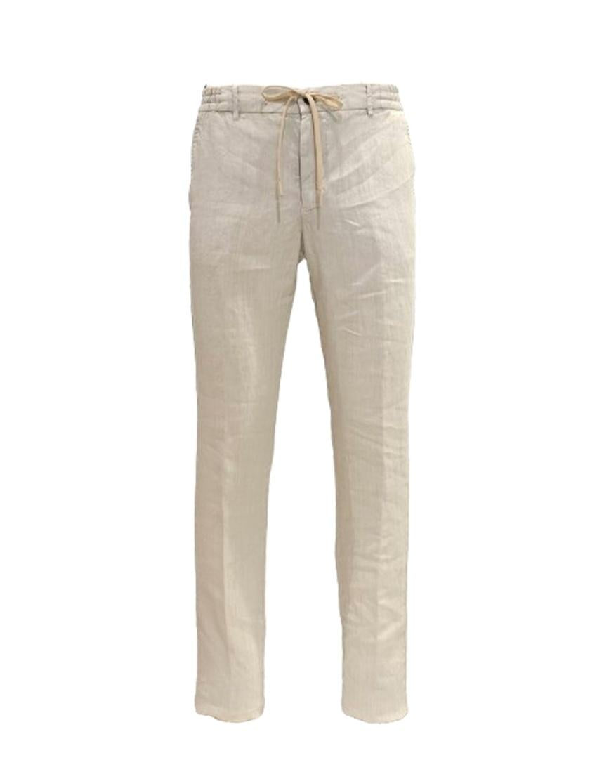 pantalone lino spiaggia SPIAGGIADG0270 LATTE8 BERWICH 