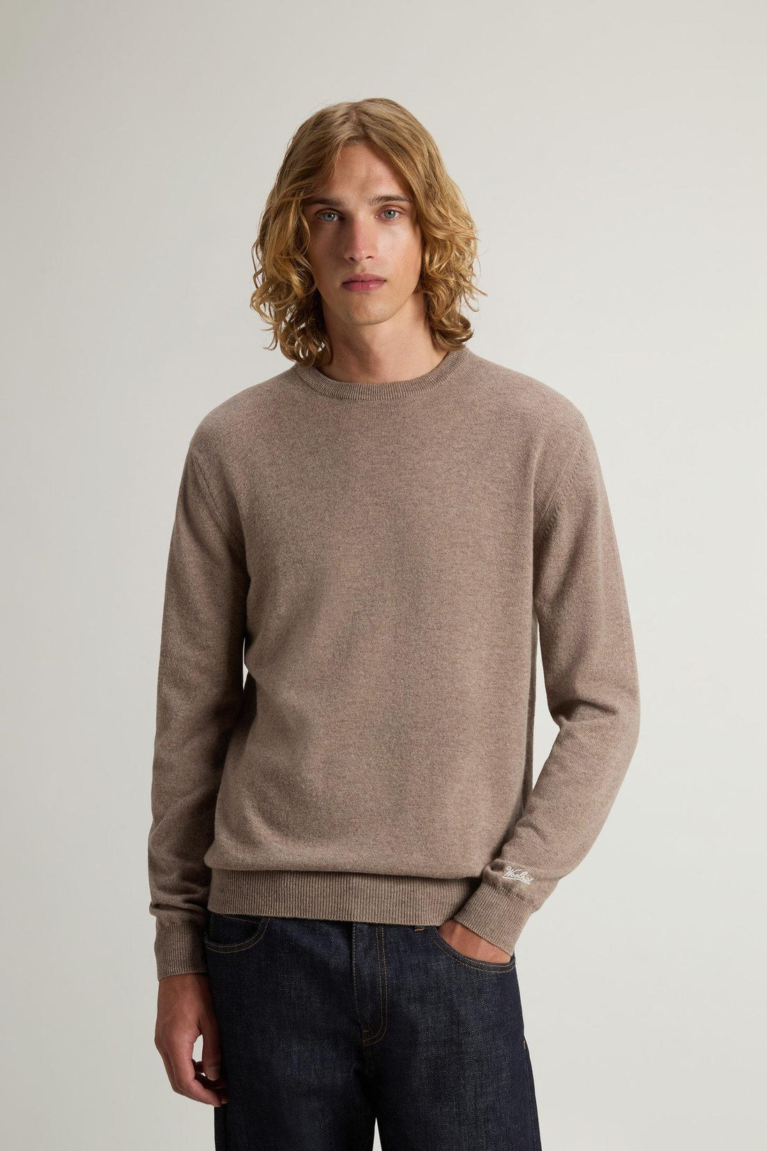 maglione girocollo in pura lana CFWOKN0278MRUF0469 7417 WOOLRICH 