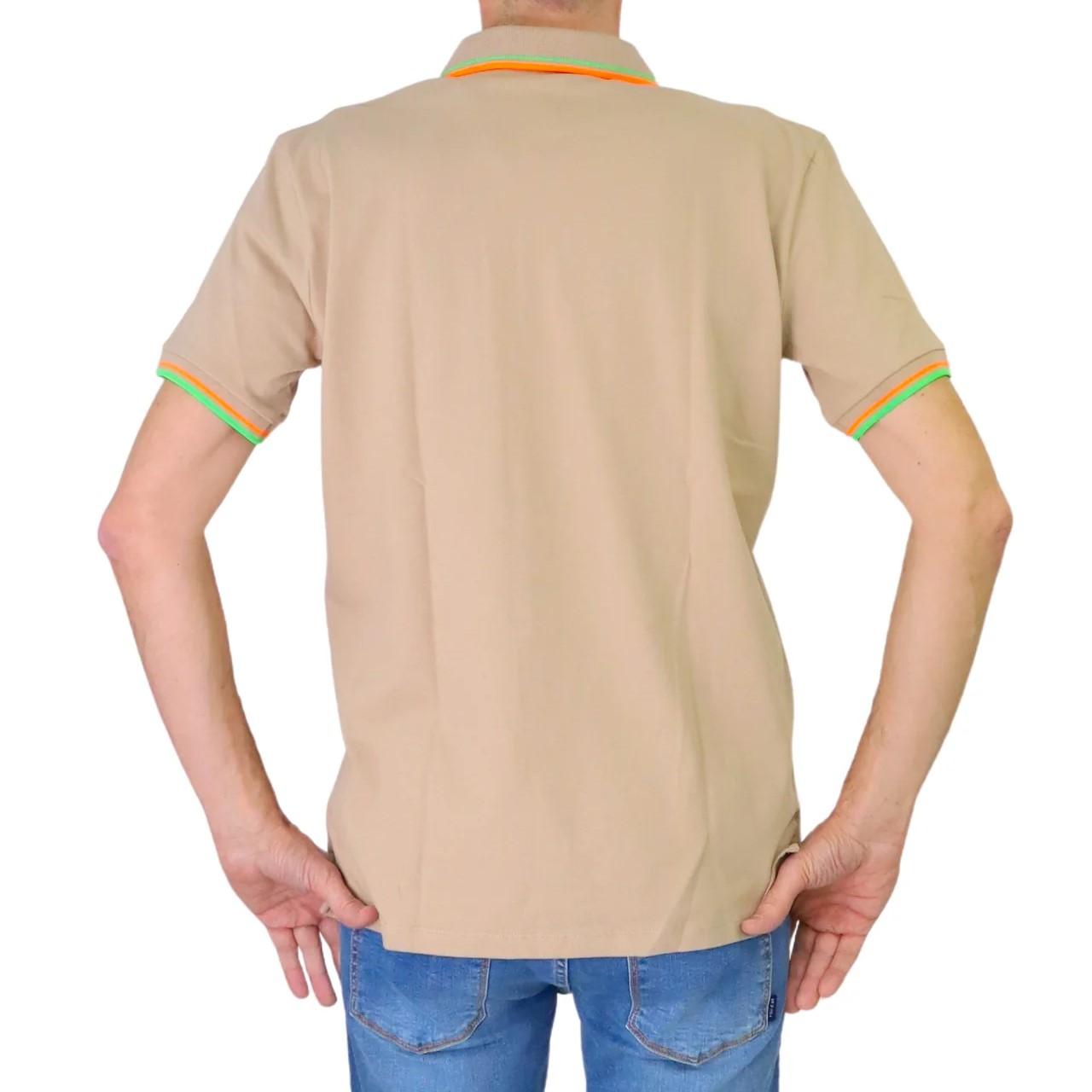 polo con contrasti fluo NEW SELANDINA 802 PeUTEREY 