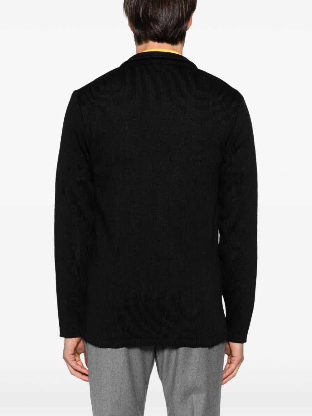 giacca in maglia con logo 3732M590 243771 99 MANUEL RITZ 