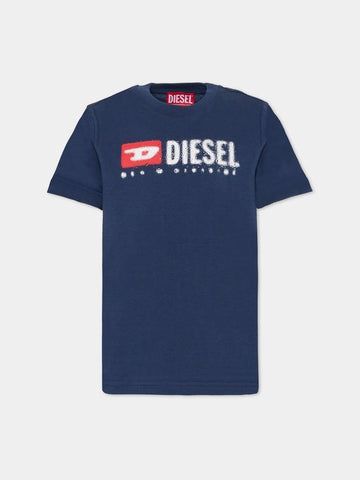 t-shirt con logo diesel J02475 00YI9 K8AT DIESEL 