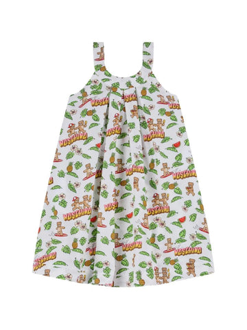 abito fantasia all over HDV0HF LLB65 83657 MOSCHINO KIDS 