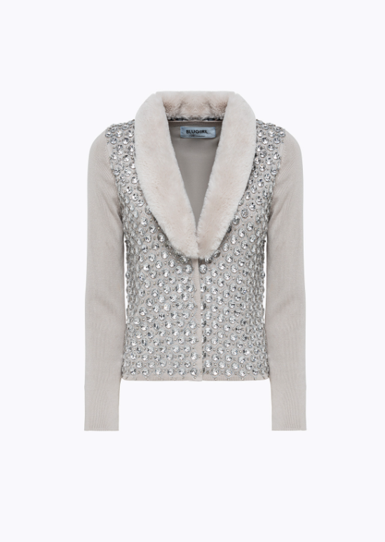 cardigan con ricamo RF4108MS49I 44002 Blugirl 