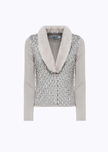 cardigan con ricamo RF4108MS49I 44002 Blugirl 