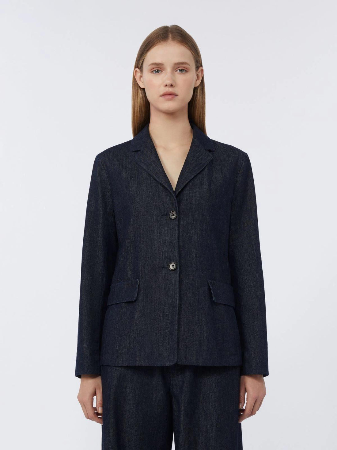 giacca monopetto in denim SMMLEONE 001 S MAXMARA 