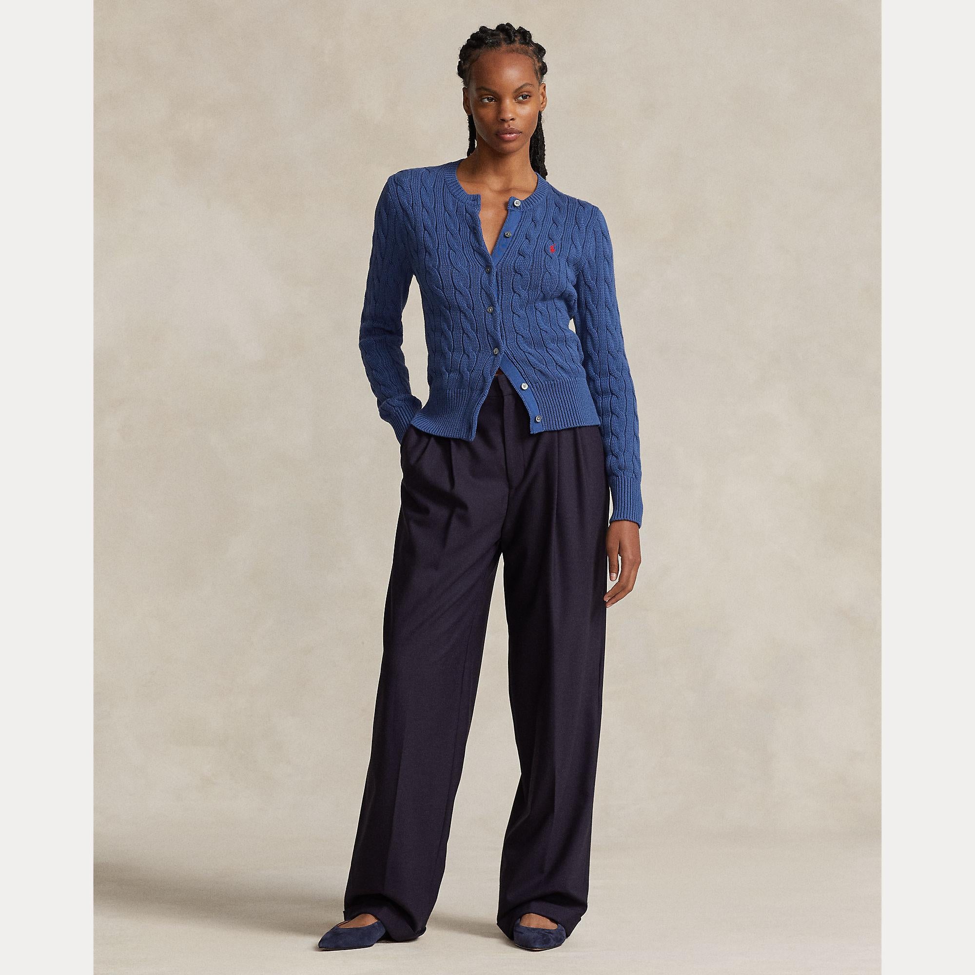 cardigan lavorato a trecce 211-891643 009 RALPH LAUREN POLO 