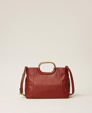 borsa shopper con manici metallo 261TD8451 13332 TWINSET 