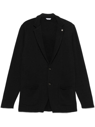 giacca in maglia con logo 3732M590 243771 99 MANUEL RITZ 