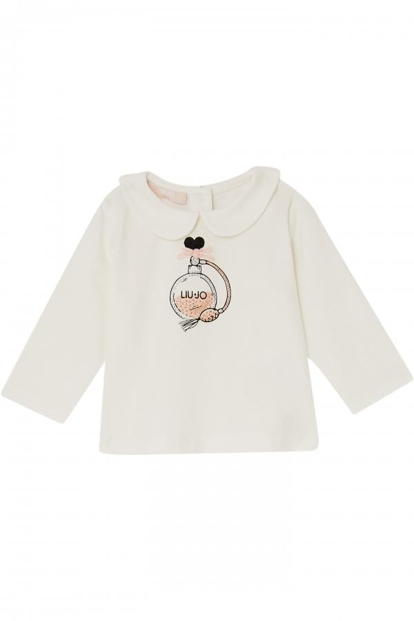 t-shirt stampa profumo HF5040J0088 M9738 LIU JO JUNIOR 