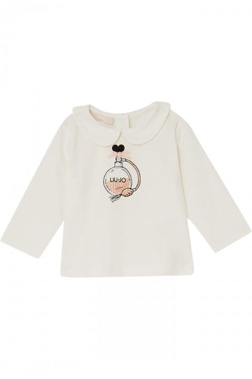 t-shirt stampa profumo HF5040J0088 M9738 LIU JO JUNIOR 