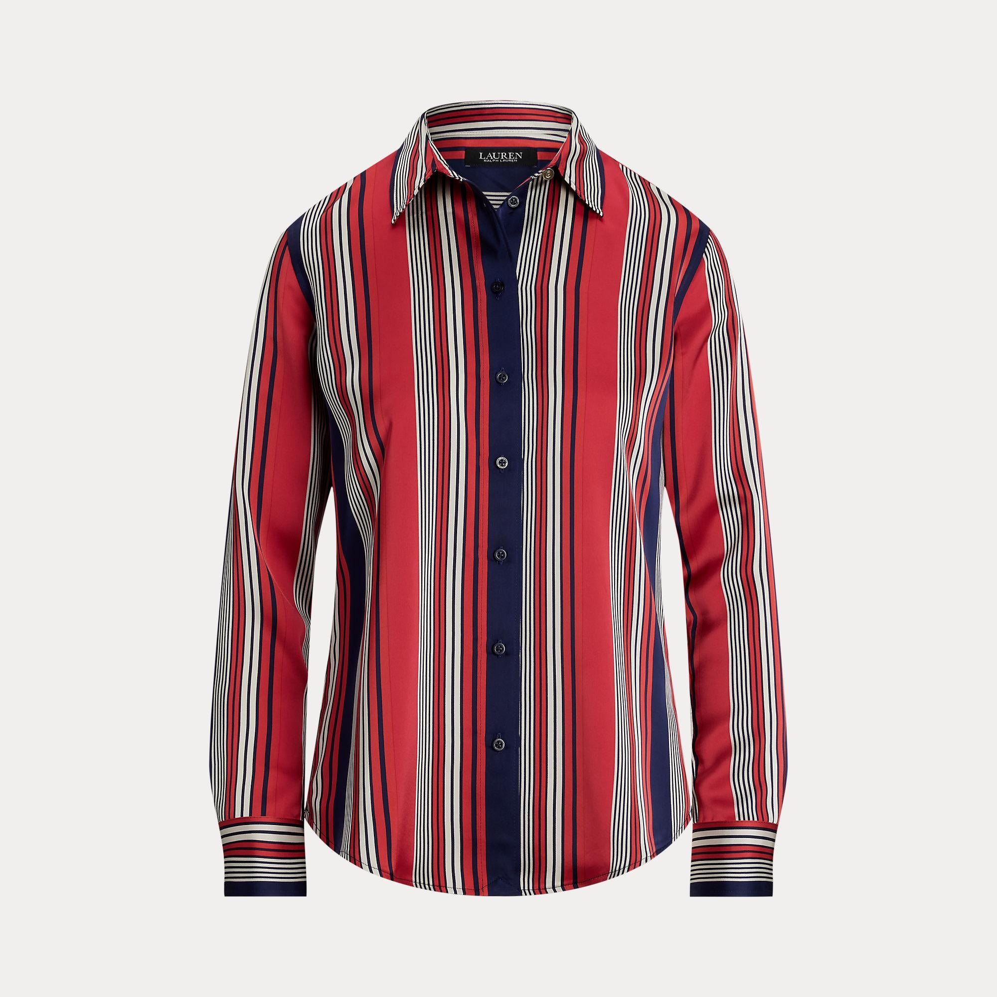 camicia charmeuse a righe 200-957053 001 LAUREN RALPH LAUREN 