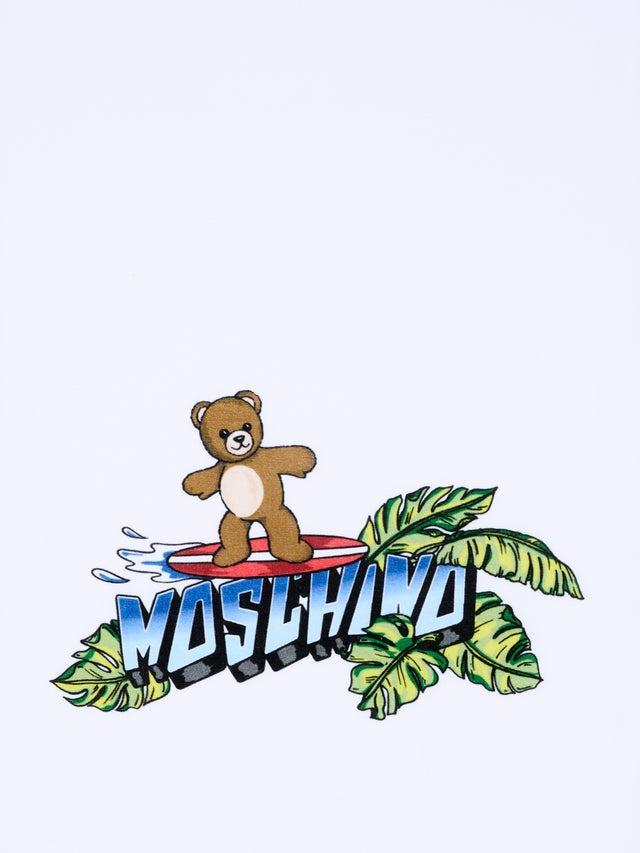 telo mare con logo HTX01B LGA24 10101 MOSCHINO KIDS 
