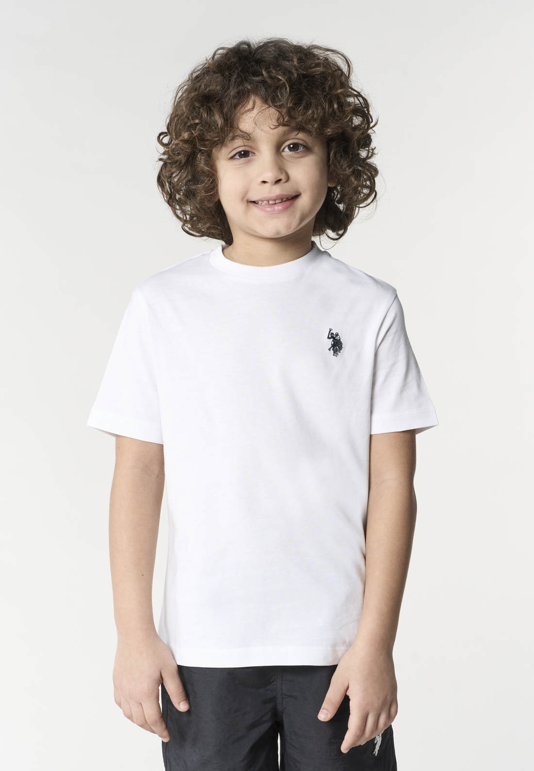 t-shirt basic con logo US43554001 101 U.S. POLO ASSN. 