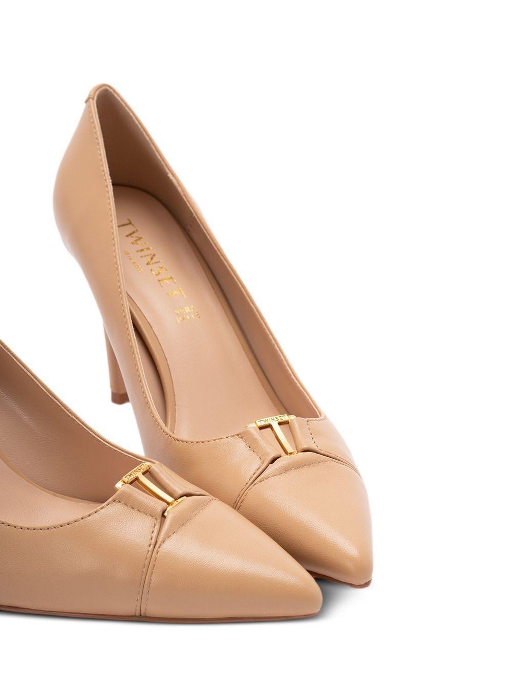 dècollettè alte in pelle 261TCP030 13161 TWINSET 