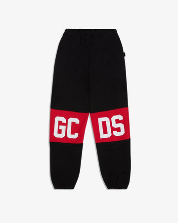 pantalone con banda logata B2JU3017BA2 99 BLACK GCDS 