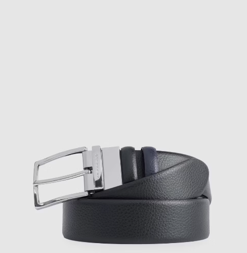 cintura in pelle double-face CU4209MO NBLU PIQUADRO 