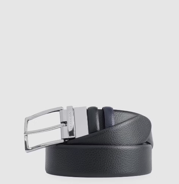 cintura in pelle double-face CU4209MO NBLU PIQUADRO 