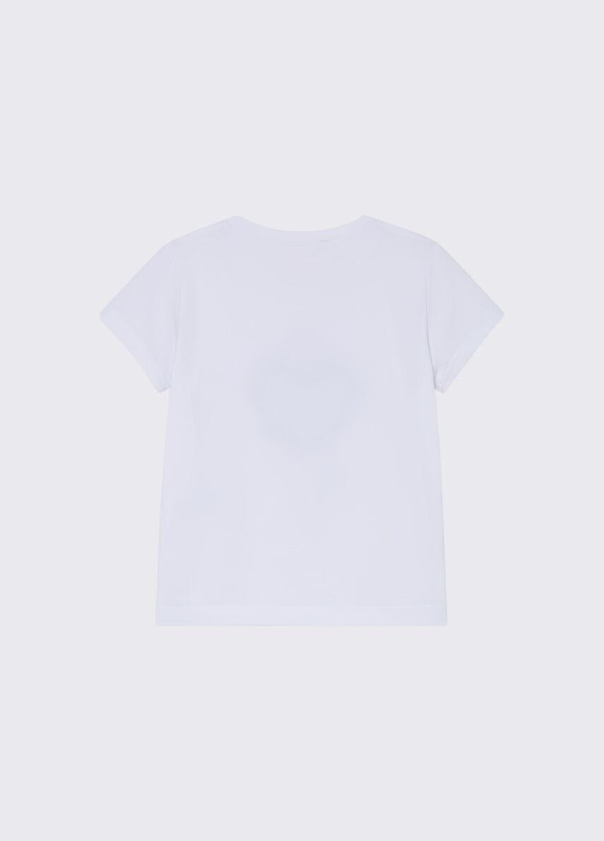 t-shirt con ricamo KA6118JS003 P9532 LIU JO JUNIOR 