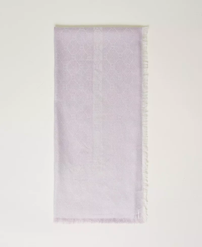 kefiah jacquard con logo oval t 241TA4400 00692 TWINSET 