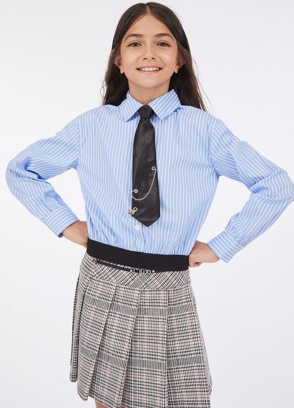 camicia con cravatta GF5056T2951 C3656 LIU JO JUNIOR 