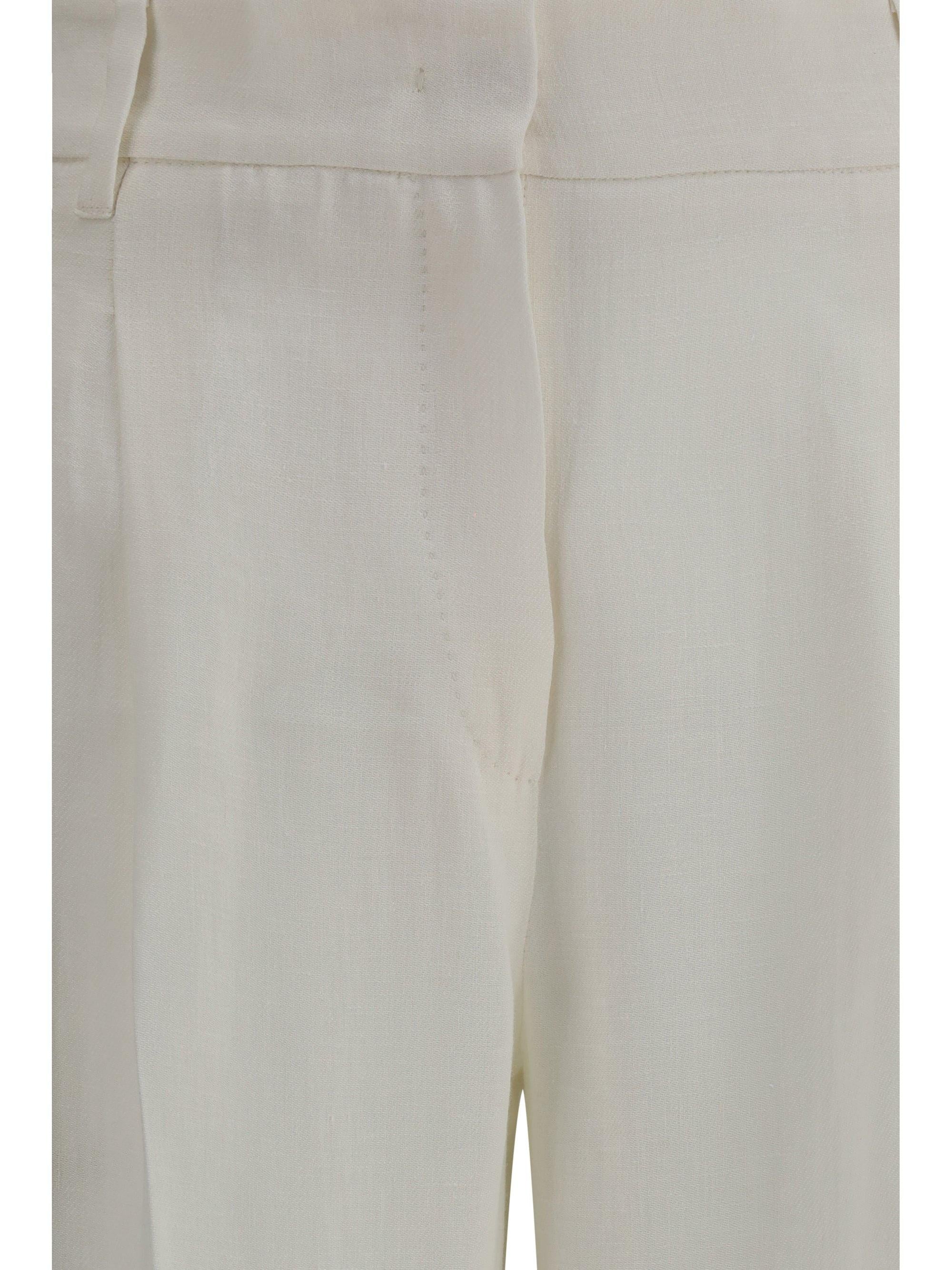 pantalone ampio in batavia di lino MSTSUMERO 015 MAXMARA STUDIO 