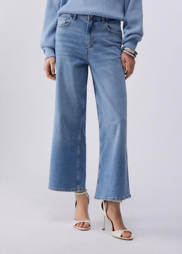 jeans flare cropped UA6269D0310 78801 LIU JO DENIM 