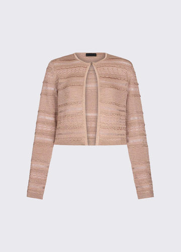 cardigan traforato CA6237MA06S A4389 LIU JO BLACK 