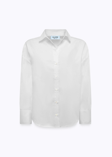 camicia in popeline con pizzo RA6162T544A 11111 Blugirl 
