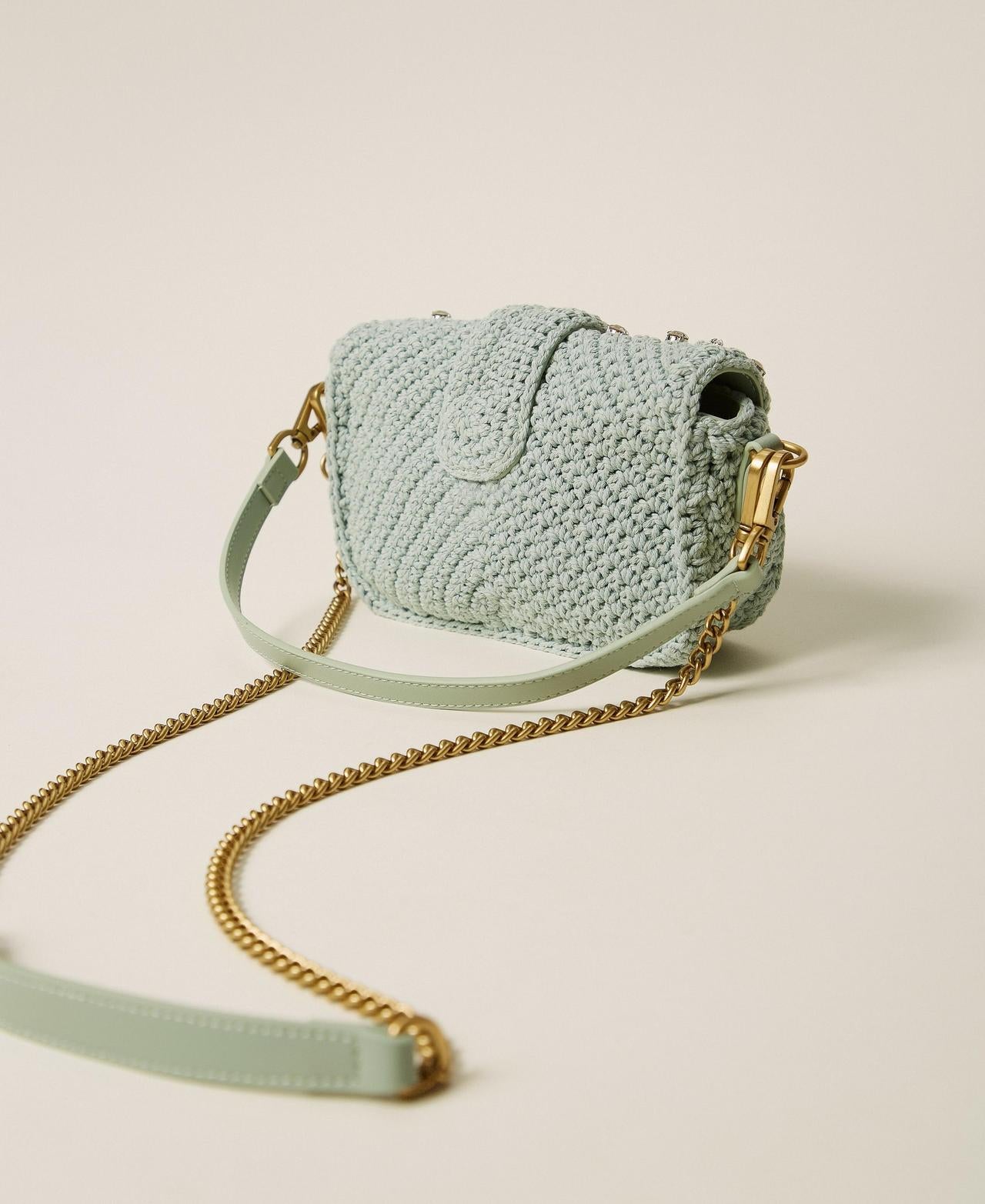 borsa in crochet con strass 261TB7490 13162 TWINSET 