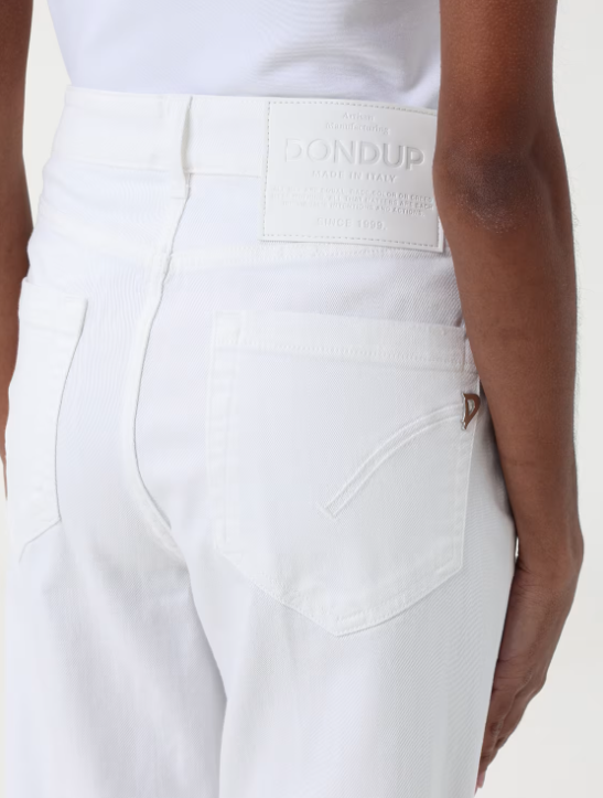 pantalone koons con bottoni logati DP268BBS0030YIX5W 000 DONDUP 