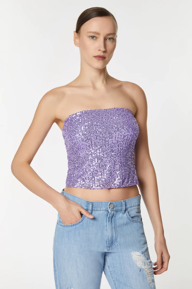 top a fascia in full pailettes VIPP29 D7 19 CARLAG 