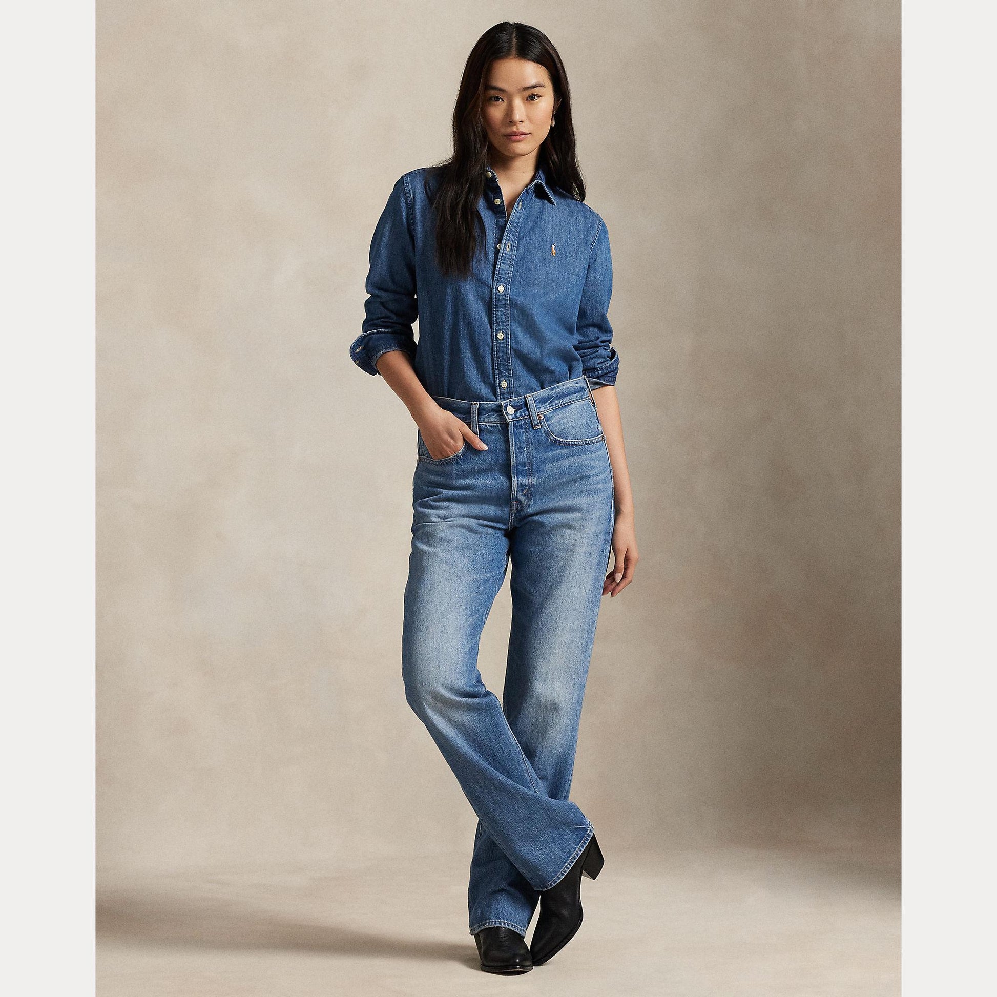 camicia in denim 211-969458 001 RALPH LAUREN POLO 