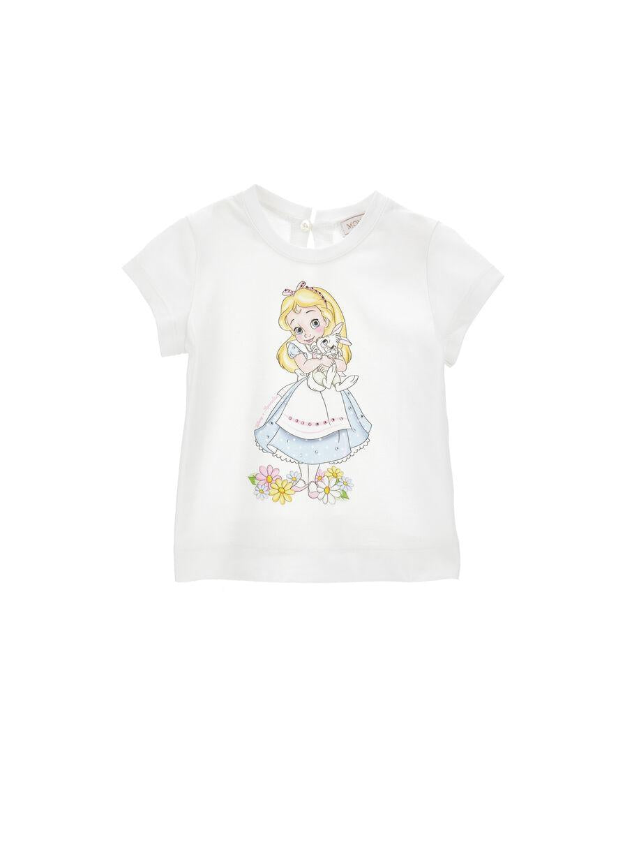 t-shirt alice nel paese delle meraviglie 39E614 5002 0099 MONNALISA 
