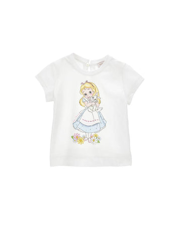t-shirt alice nel paese delle meraviglie 39E614 5002 0099 MONNALISA 