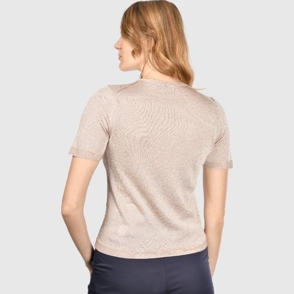 t-shirt in maglia lurex 57212 23010 202 GRAN SASSO 