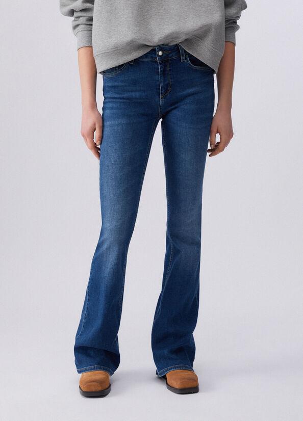 jeans con inserto elastico UA6058DS004 78416 LIU JO DENIM 