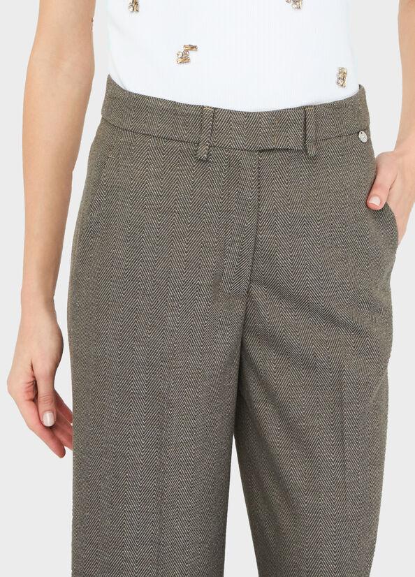 pantalone con piega CF5372T054A M9770 LIU JO BLACK 