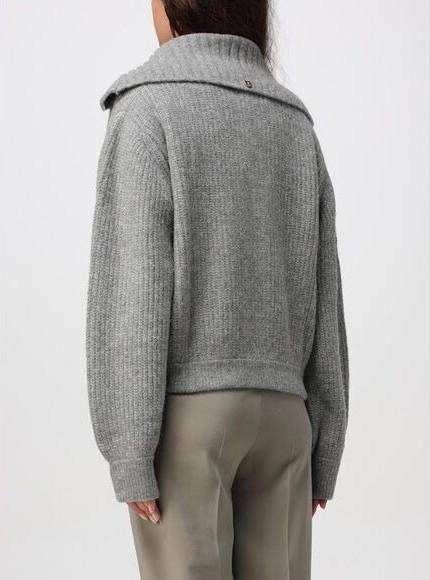 cardigan in misto lana CF5001MA74Q 02056 LIU JO BLACK 