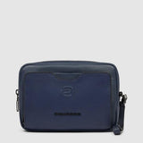 PIQUADRO pochette a due scomaprti Blu