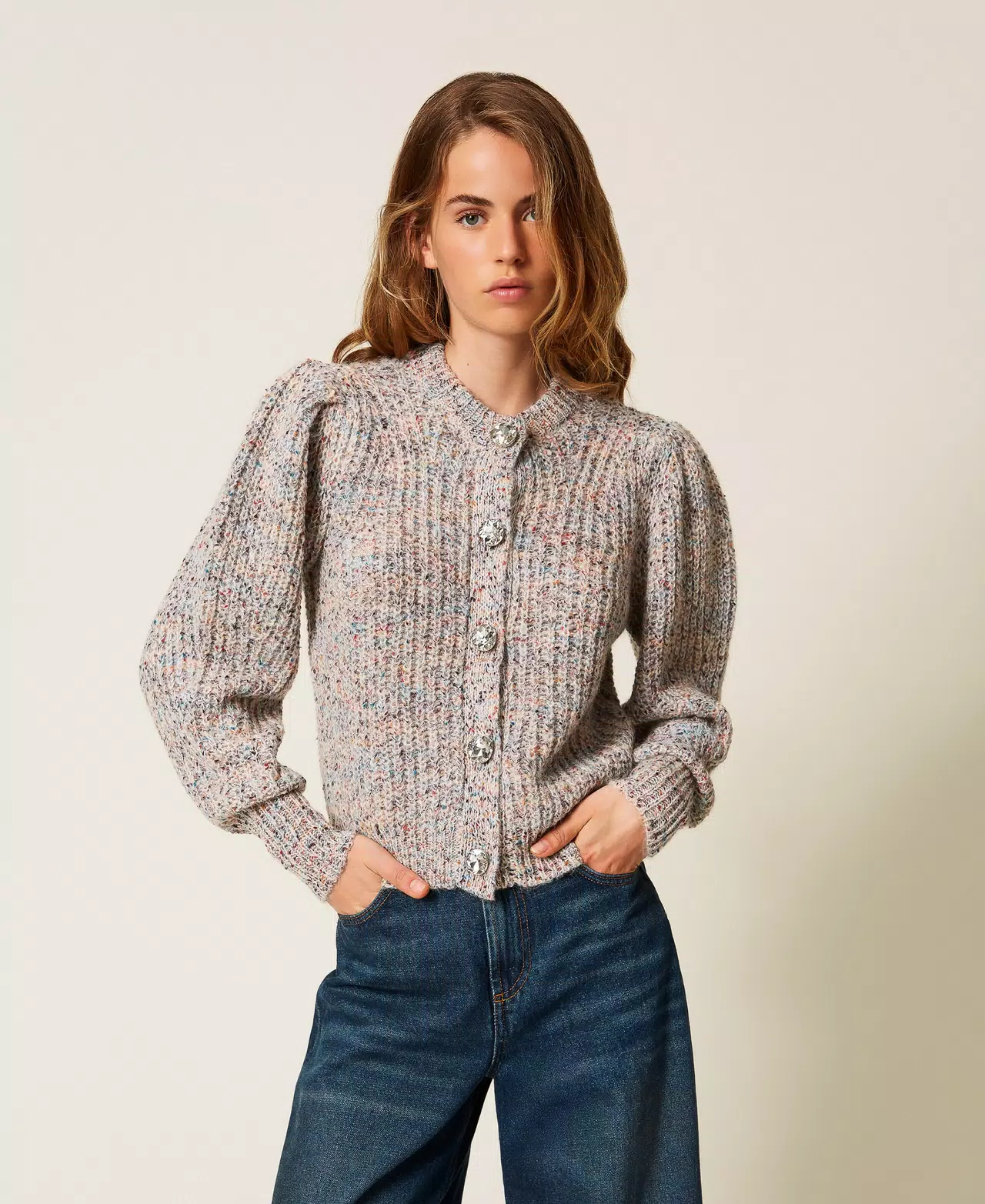 cardigan multicolor 252AP3060 12702 TWINSET ACTITUDE 