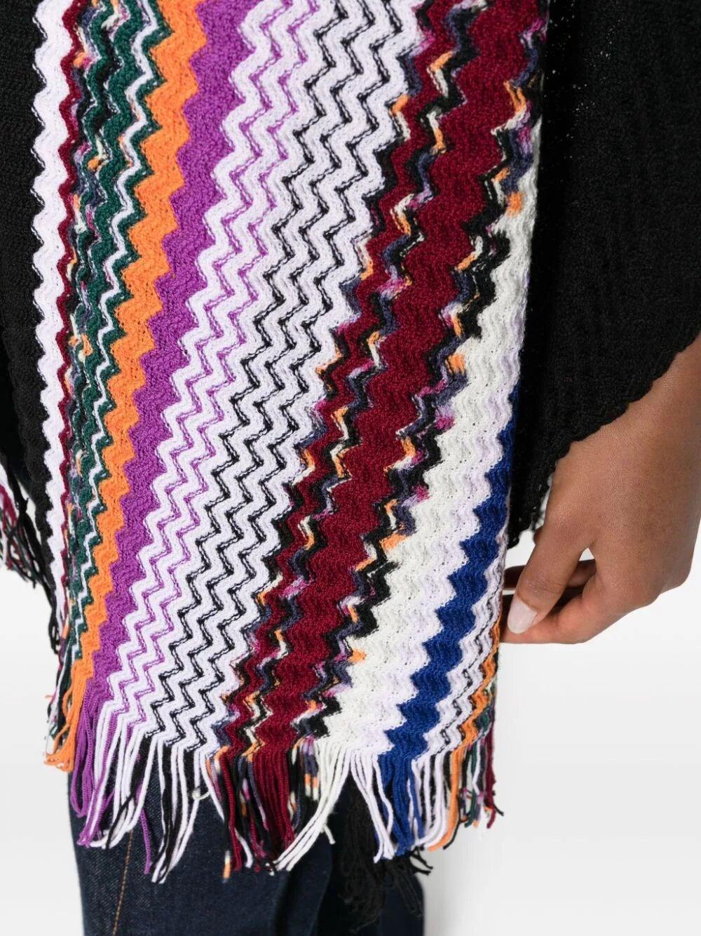 Mantella in lana zig zag missoni MA49WOD9222 0001 MISSONI 