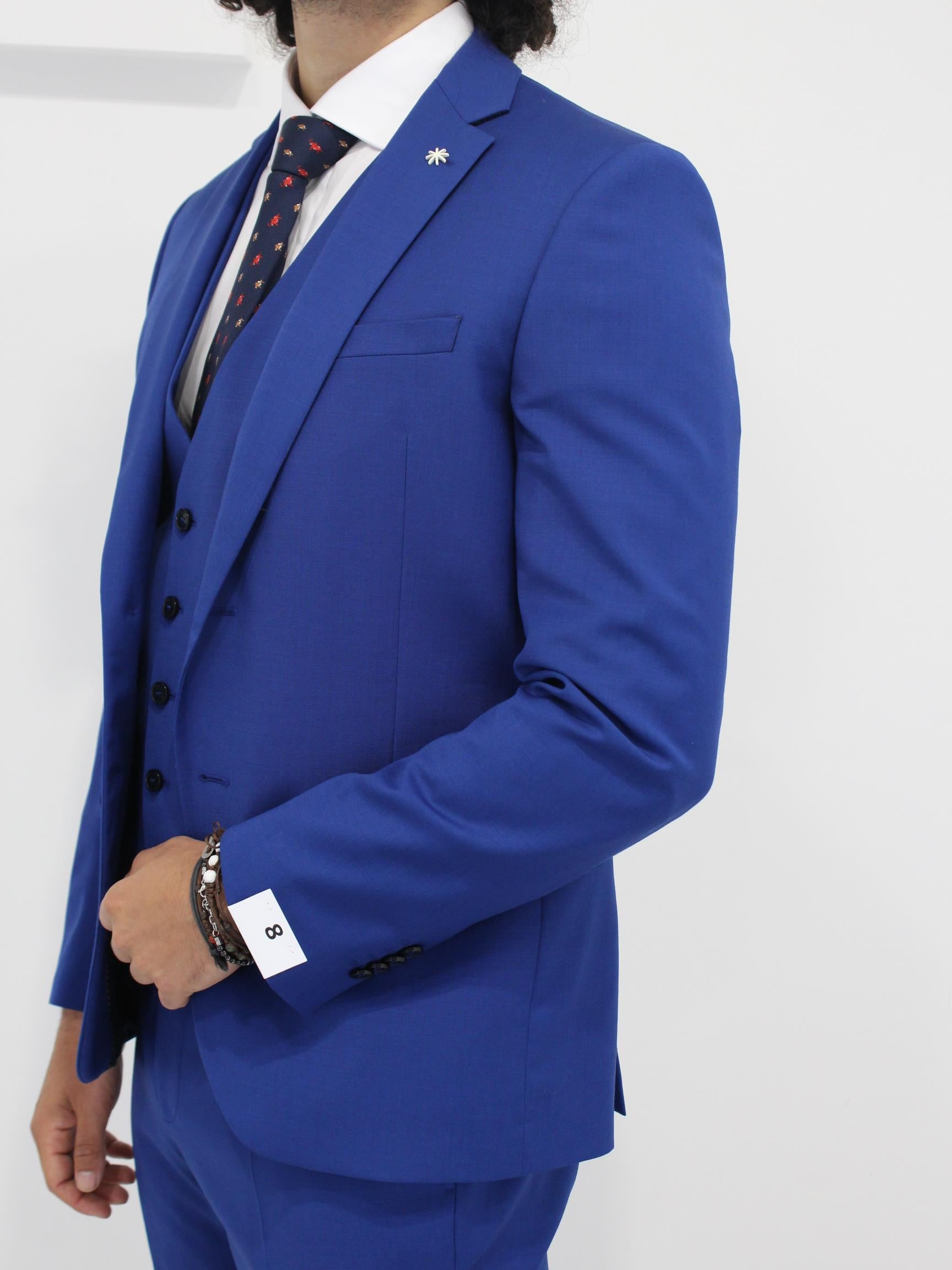 abito con gilet blu elettrico 3432AW3318 230000 88 MANUEL RITZ 