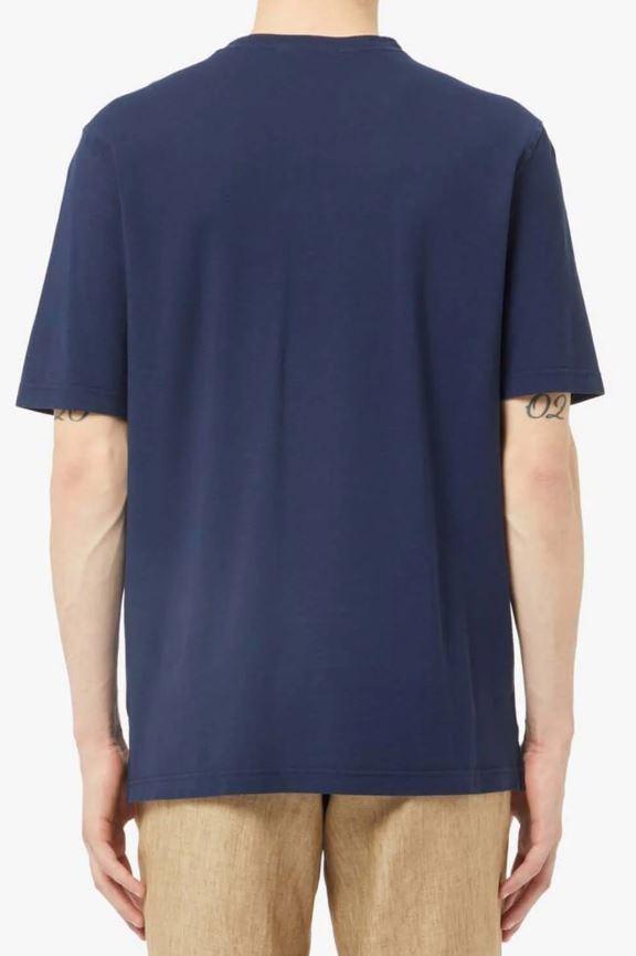 t-shirt in filo di scozia 60136 78014 598 GRAN SASSO 